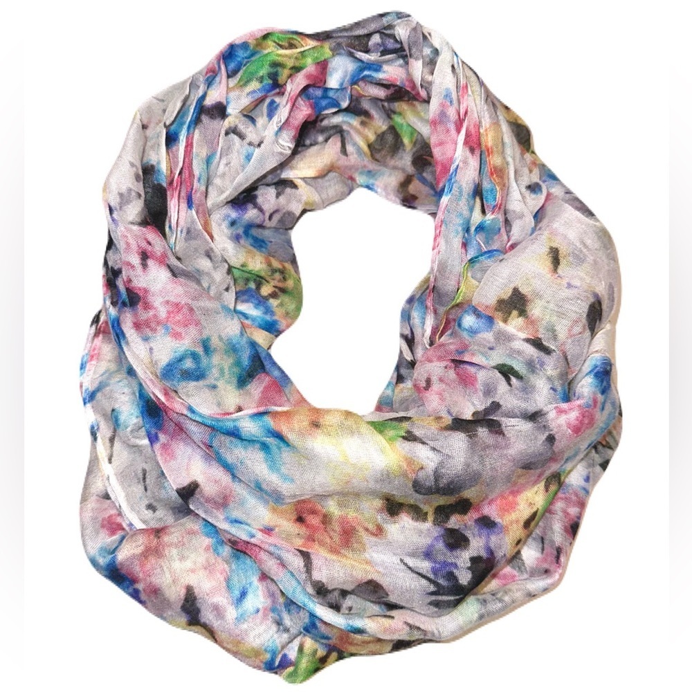 Colorful infinity scarf